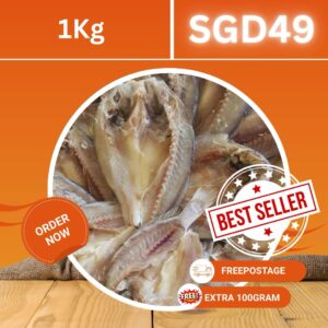IKAN MASIN GELAMA (1KG + 100GRAM)